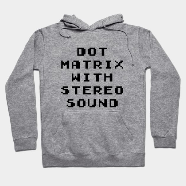 Dot Matrix With Stereo Sound Hoodie by djtinylove